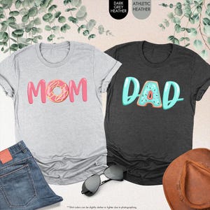 Mom Dad Donut Shirt, Donut Birthday Shirt, Donut Family Shirt, Funny Donut Gifts, Donut Mom Shirt,Donut Dad Shirt,Donut Theme Birthday Party