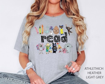 Read Children Books Shirt, Teacher Read Shirt, Kindergarten Gift Shirt,Comfort Colors, Read Kids Tee, Book Lover Shirt,Funny Kids Tee, Read