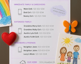 Family Contact List