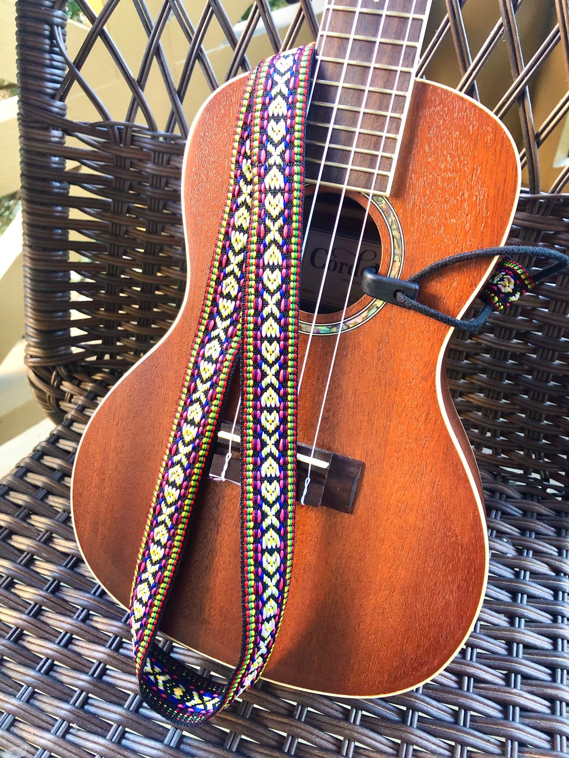 Ukulele Strap Adjustable Neck Style Sling Strap Multi Colors Etsy