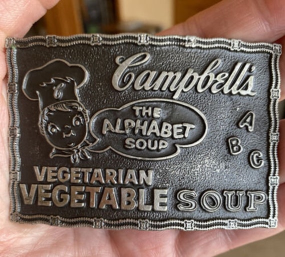 Vintage 1890 Campbell's Alphabet Vegetable Soup Adver… Gem
