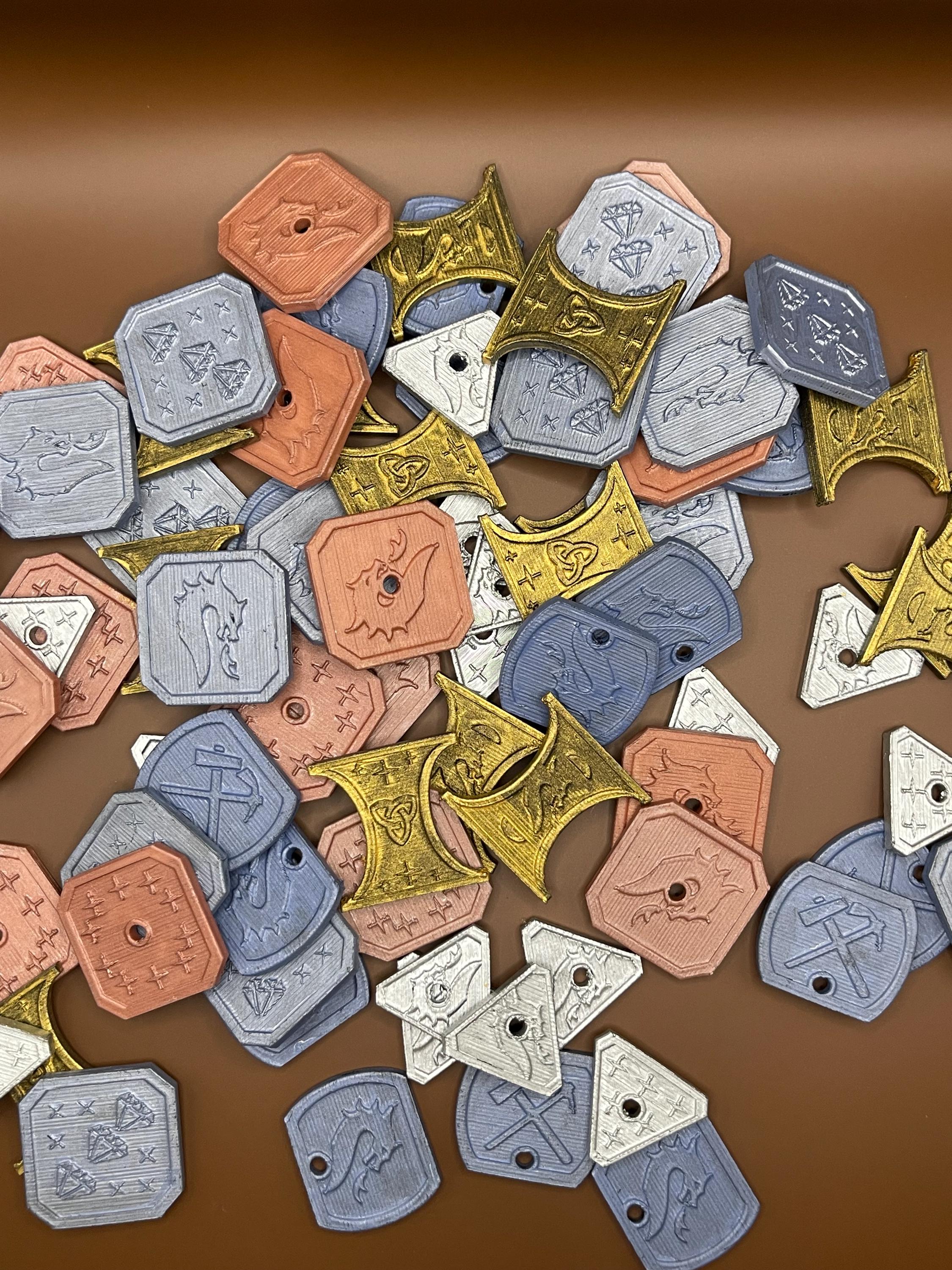 Dungeons & Dragons Coin Set | 28mm Primed or Hand-painted, 3d-printed ...