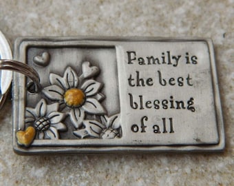 Family is the best Blessing of all Keychain