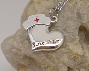 Nurses Prayer Heart Necklace *FLAWED*