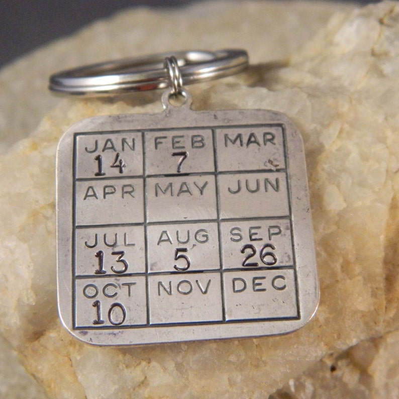 Calendar Keychain Personalized with Date image 4