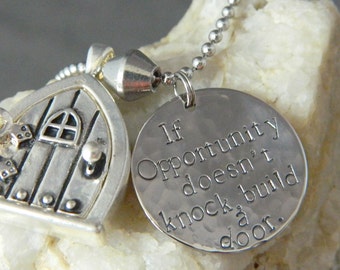 If Opportunity Doesn't Knock, Build a Door Necklace with Silver Door