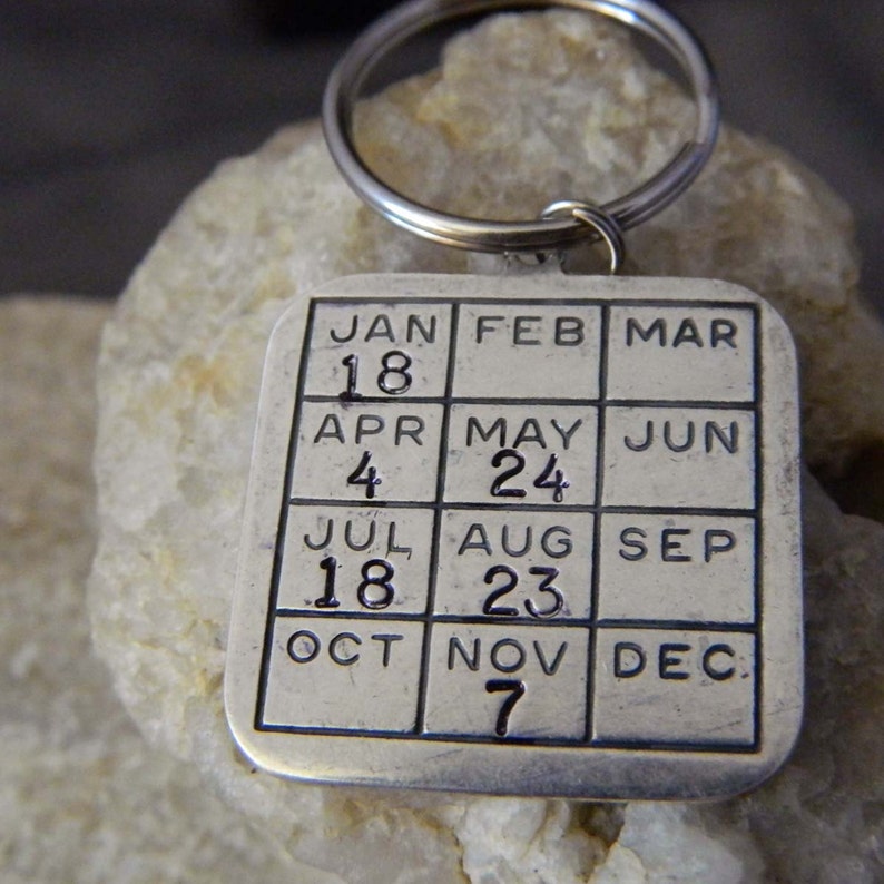 Calendar Keychain Personalized with Date image 3