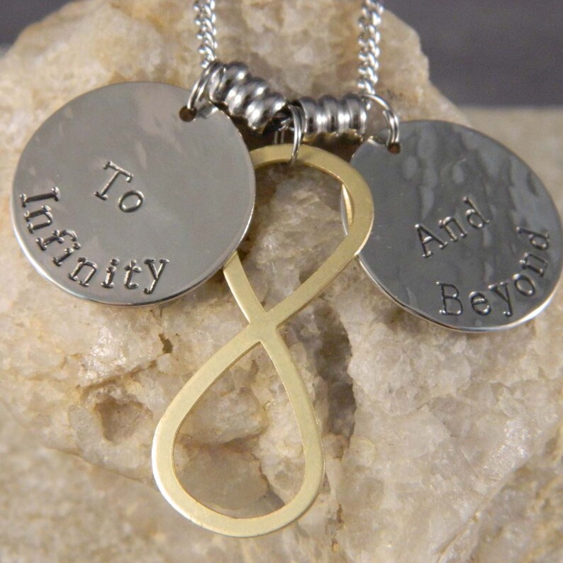 I Love You to Infinity and Beyond Necklace Etsy