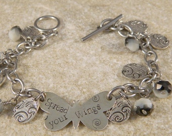 Spread Your Wings Butterfly Charm Bracelet