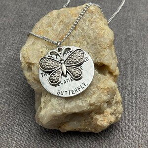 Butterfly Quote Necklace