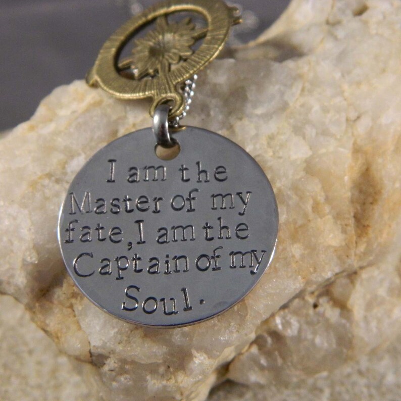 i am the master of my fate i am the captain of my soul i am the master of my fate i am the captain of my soul