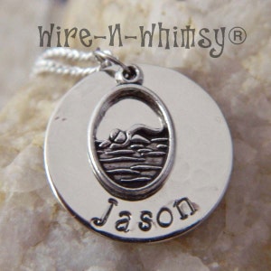 Personalized Name Swimming Swimmer Diving Charm Necklace or Keychain image 4