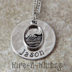 Personalized Name Swimming Swimmer Diving Charm Necklace or Keychain image 3