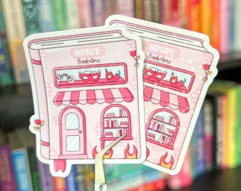 Spicy Bookstore Sticker | Romance Reader Gift, Laptop Decal