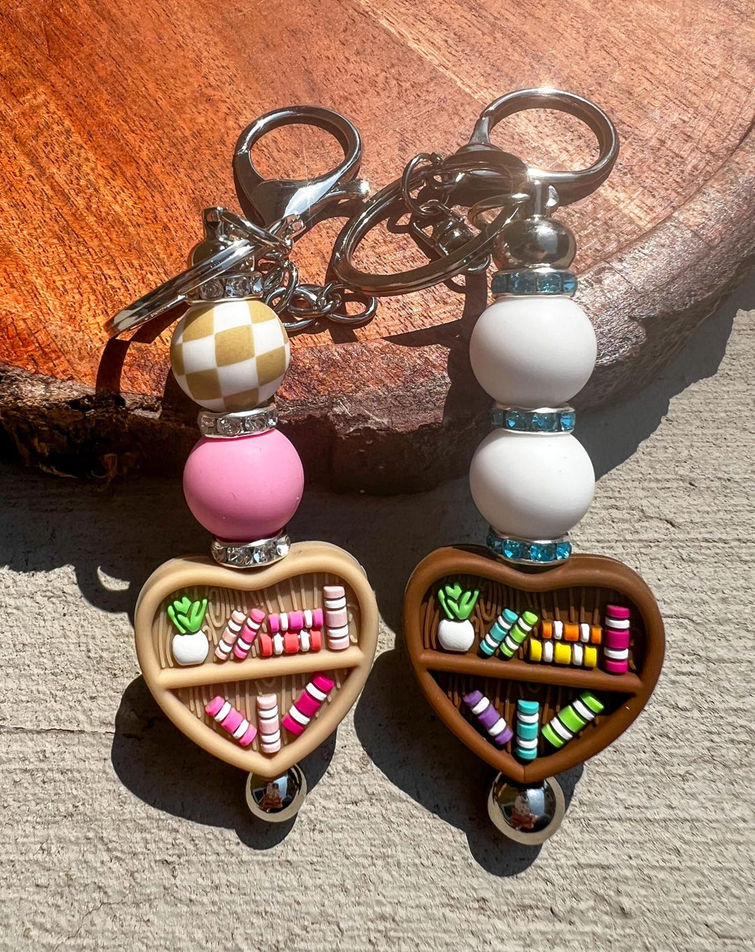 Cute Library Keychains Cute Bookshelf Keychain | Bookish Keychain Gift for Readers | Cute Book ...