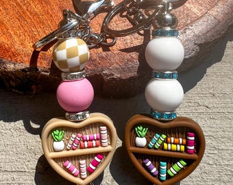 Cute Bookshelf Keychain | Bookish Keychain Gift for Readers | Cute Book Lover Accessory & BookTok Trend