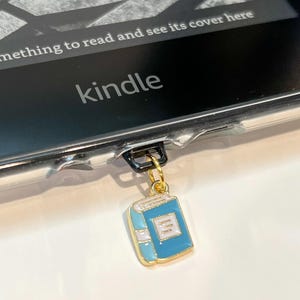 Book Kindle Dust Plug | Kindle Charm | Bookish Kindle Accessory | Booktok Gift for Reading Enthusiasts | Book Lover | Phone Accessory
