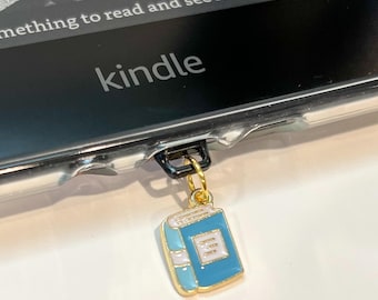 Book Kindle Dust Plug | Kindle Charm | Bookish Kindle Accessory | Booktok Gift for Reading Enthusiasts | Book Lover | Phone Accessory