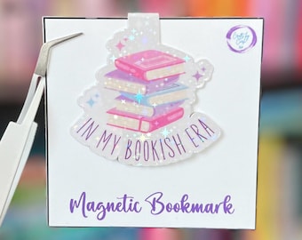 In My Bookish Era Holographic Magnetic Bookmark | Gift for Book Lovers & Booktok Enthusiasts