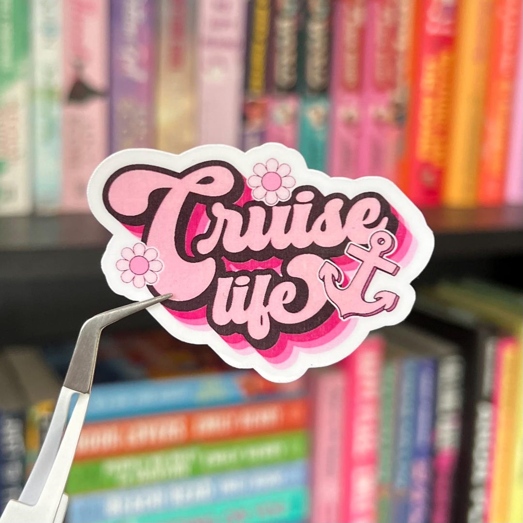 Port Life Sticker Cruise Life Sticker: Pink Vinyl Decal for Water Bottles, Laptops ...