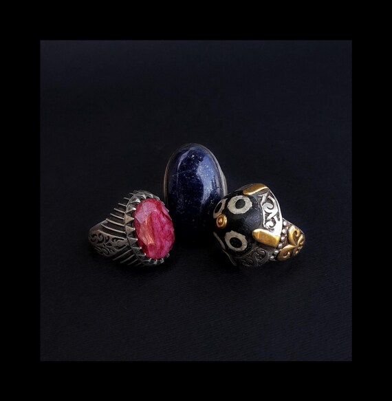 Ruby root silver ring Kunduz Afghanistan statemen… - image 5