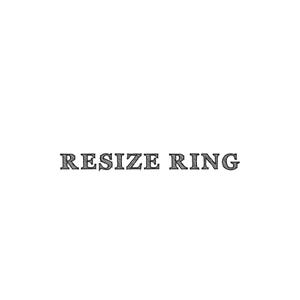 Könnte beinhalten: Resize Ring Text in einer schwarz-weiß gestreiften Schrift.