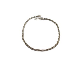 Indian silver snake chain necklace