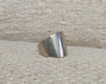 Vintage Mexican 925 Silver Signet Ring | Bold Square Face