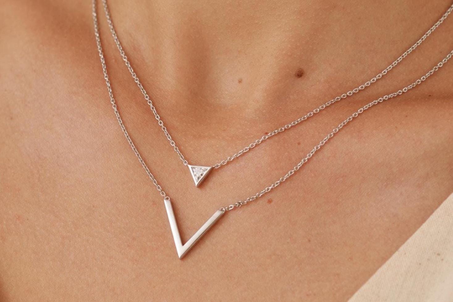 Necklace for V Neck Dress - Etsy