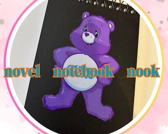 Rude Sweary Bear A7 Notebook – Sarcastic Pocket Journal, Purple Bear Stationery