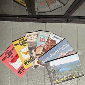 Cartes vintage du Colorado/Wyoming - Grand Mesa NF, San Juan NF, Dinosaur NM