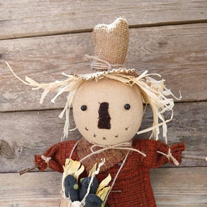 Primitive Scarecrow PATTERN/Doll/Fall/Crows/Hanger/Jacks Crow Service/hanger/sitter/PT130
