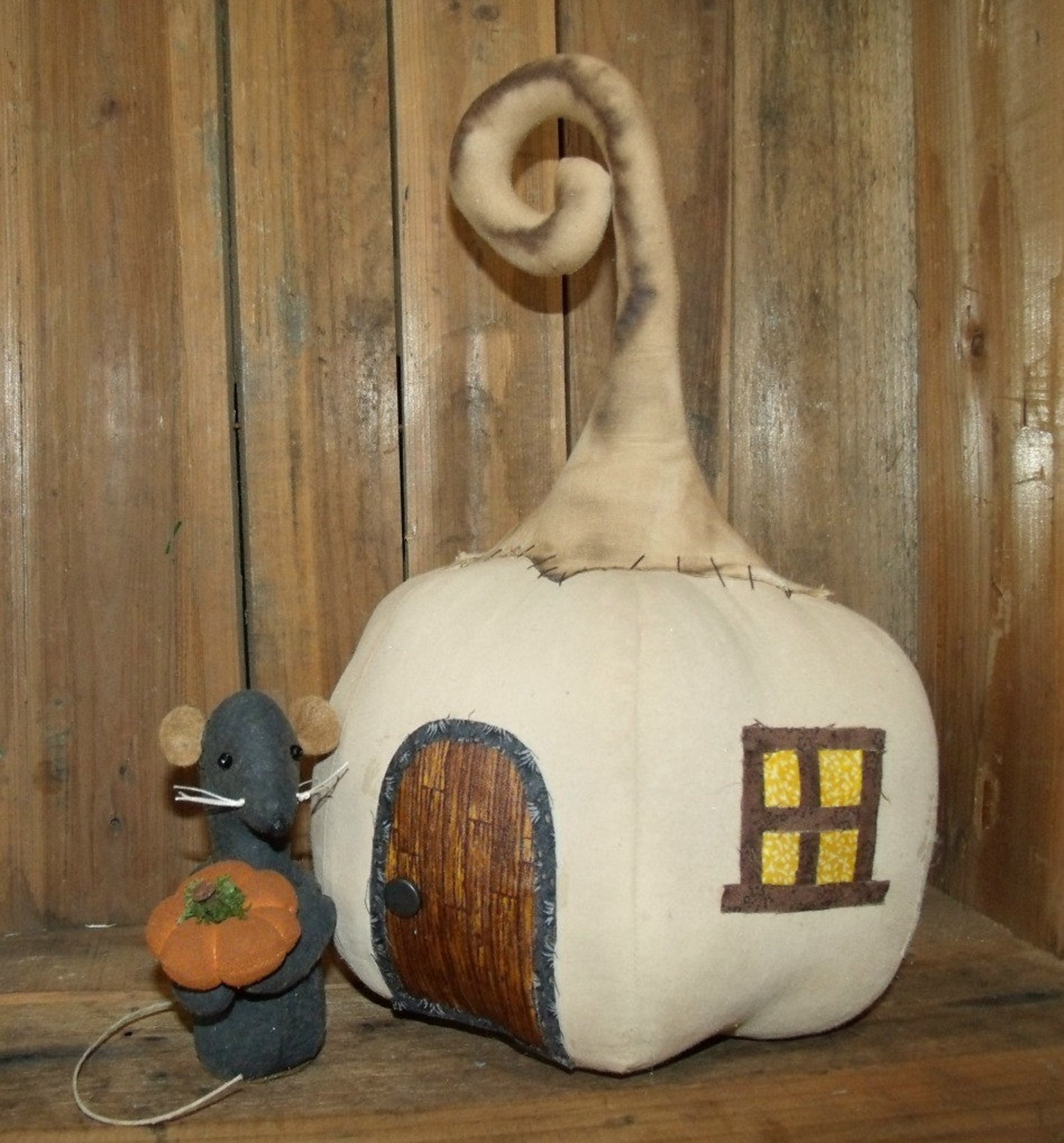 My Primitive MOUSE HOUSE PUMPKIN Pattern Pdf Instant Download - Etsy
