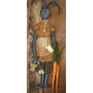 Pierwotny królik/pierwotny królik wielkanocny/pierwotny królik/GARDEN PICKINS RABBIT wzór na wieszak na drzwi/dom wiejski/wieszak na drzwi/wiosna/małe króliczki