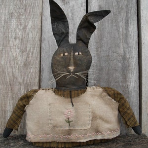 Primitive Rabbit Pattern/primitive rabbit sitter/Primitive Easter/primitive Spring