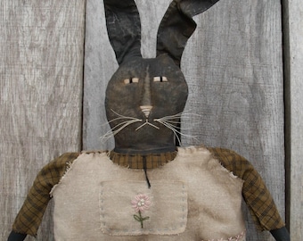 Primitive Rabbit Pattern/primitive rabbit sitter/Primitive Easter/primitive Spring