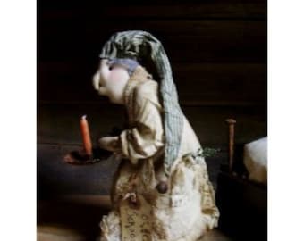 Modello primitivo/modello natalizio primitivo/bambola primitiva/Il mio modello primitivo OLDE SCROOGE DOLL scaricabile immediatamente Natale