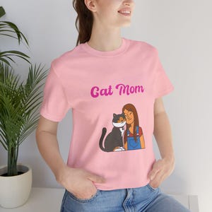 Cat Mom Tee Shirt - Funny Cat Lover Gift, Cat Parent Shirt, Cat Lady T-shirt, Cat Dad Gift, Cat Owner Tee