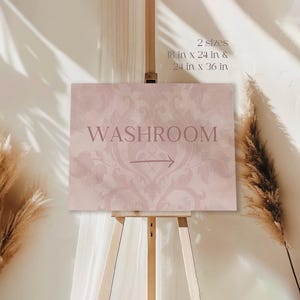Europäisches Motiv Details Zeichen, Mauve Motiv, indische Hochzeit Zeremonie Zeichen, Waschraum Richtungsschild, entfernen Schuhe, digitale Hochzeit Briefpapier