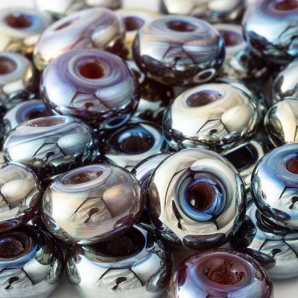 Kalypso Lampwork Spacer Beads (set of 10 beads)