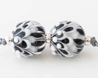 Lampwork Dahlia Beads - made to order