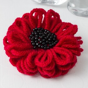 Beaded Flower Brooch