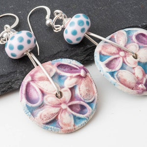 Ceramic and Lampwork Earrings