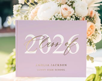 Personalized Graduation Guest Book, High School Graduate Sign in Book Album, Class of 2026 Graduation Party Decorations, Graduation advice
