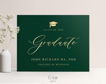 2026 Graduation Party Personalized Graduation Guest Book, Graduate Photo Album, Class of 2026 Grad Party, Graduation advice, Graduation Gift