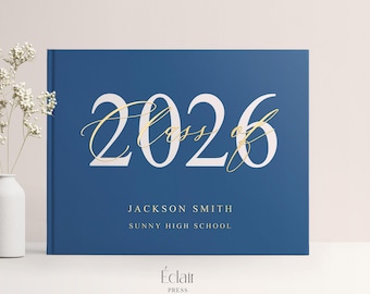 Graduation Guest Book, High School Graduate Sign in Book Album, Class of 2026 Graduation Party Decorations, Guy Graduation Party