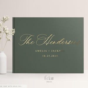 Wedding Guest Book, Wedding Guests Sign in Book, Personalized Wedding Guestbook, Hardcover Wedding Album Keepsake Guestbook, Engagement Book