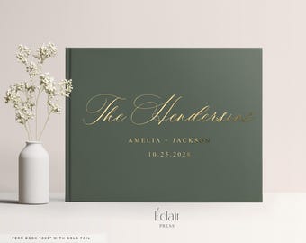 Wedding Guest Book, Wedding Guests Sign in Book, Personalized Wedding Guestbook, Hardcover Wedding Album Keepsake Guestbook, Engagement Book