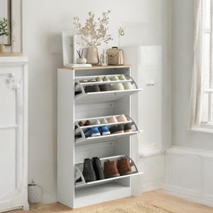 Enclosed Shoe Rack Etsy