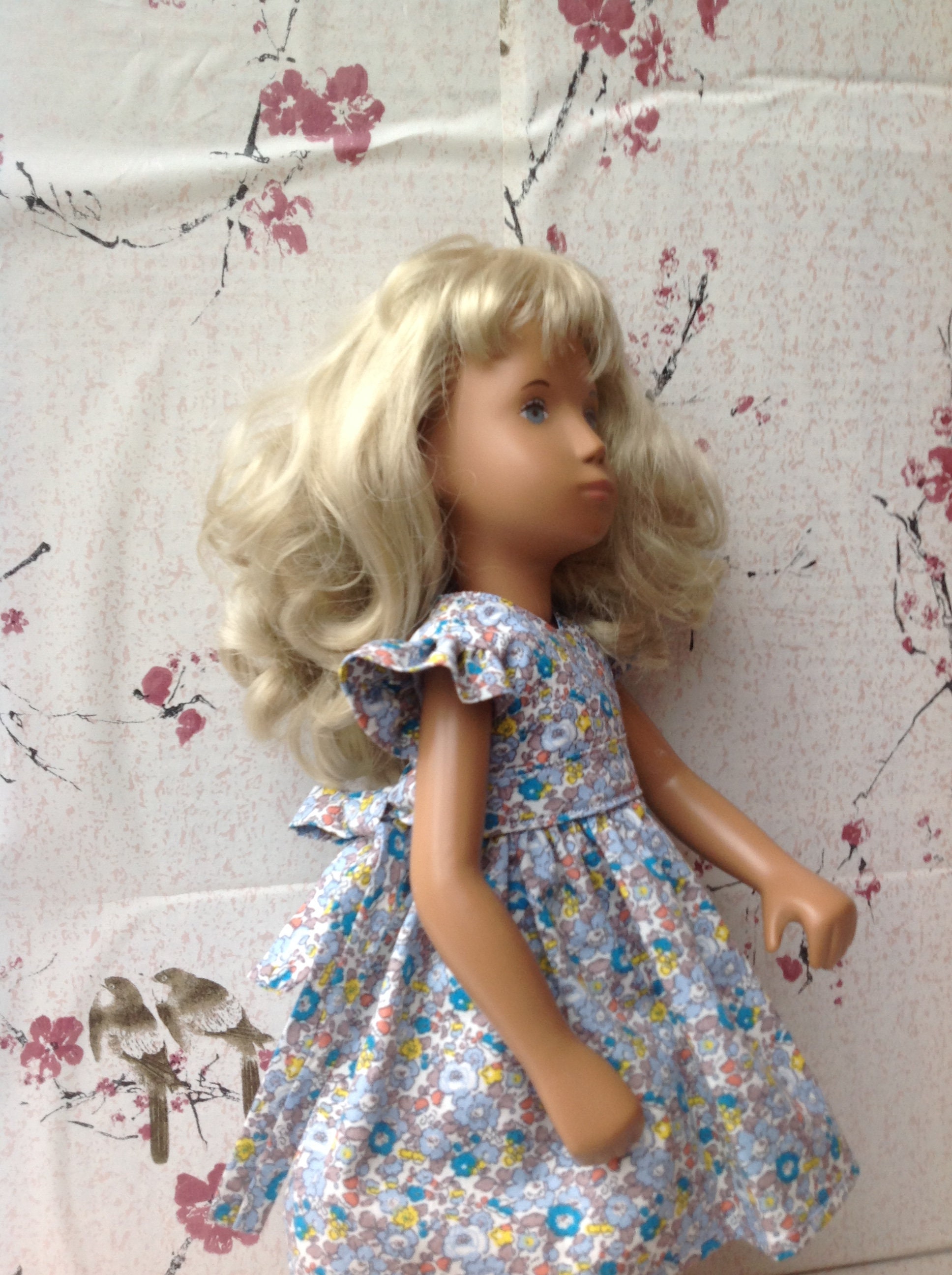 Vintage Original Sasha Doll with Tube 16 Inches Blonde Hair Blue Eyes